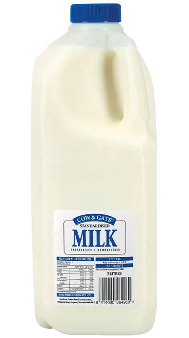 COW & GATE 2L MILK RANGE